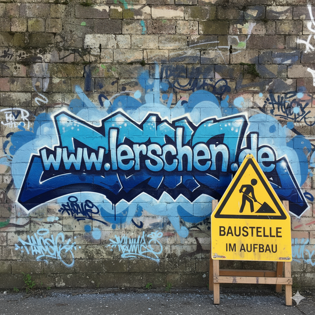 Graffiti 'www.lerschen.de' baustelle